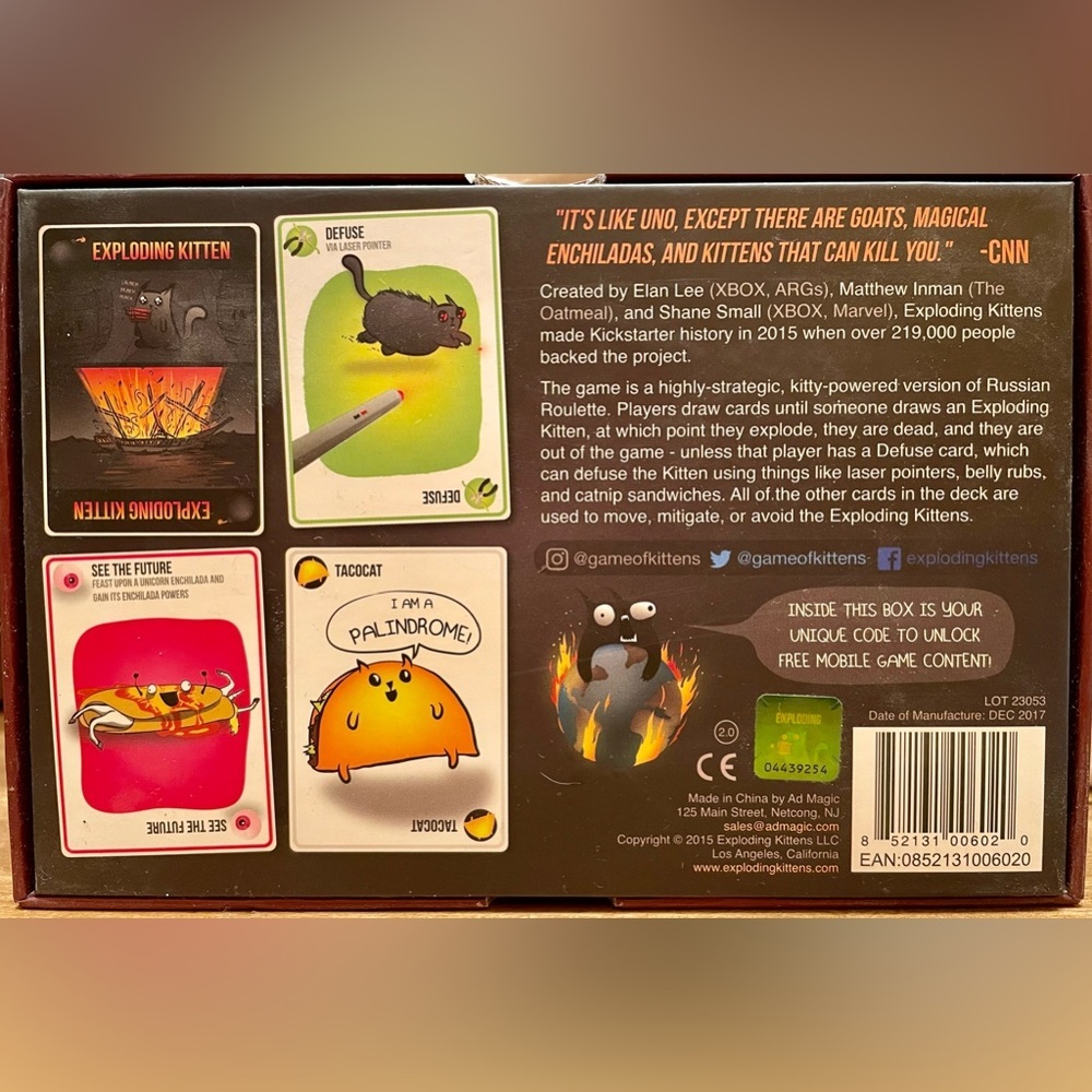 Exploding Kittens card game - Picture 3 of 4